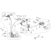 Ensemble de frein AV ou AR ORCAL 125 NK01