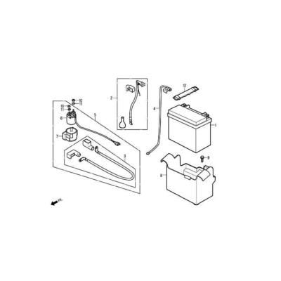 Batterie Daelim Roadwin 125 carbu/injection