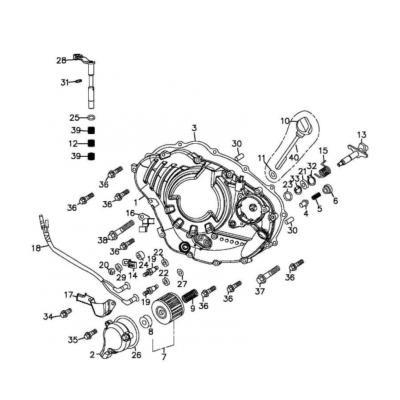 Joint carter droit ADLY 300S Thunderbike