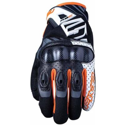 Gants FIVE RS-C Blanc/fluo orange