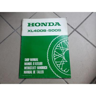 Supplément Manuel d'atelier HONDA XL400S/500S