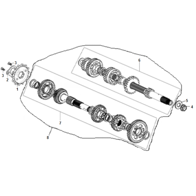 Transmission ORCAL 125 NK01