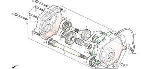 Carter de transmission DAELIM TOURING S3