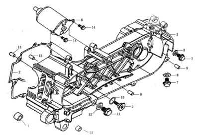 Silentbloc moteur 125 ORCAL TREVIS