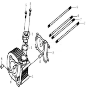 Bloc cylindre 125 BESBI NEW MODEL