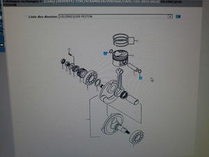 Vilbrequin et piston