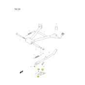 Béquille et ressort pour GV AQUILA 125