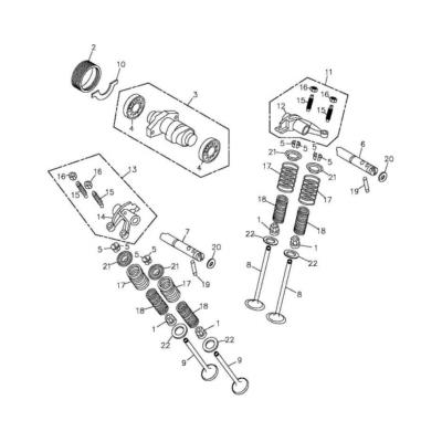 Joint queue de soupape (unitaire) ADLY 300 Thunderbike