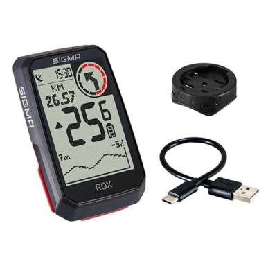 COMPTEUR VELO SANS FIL / GPS SIGMA ROX 4.0 30 FCTS NOIR HR SET + (CARDIO) 512868