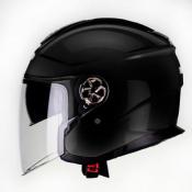 CASQUE JET DOUBLE ECRAN BIEFFE NOIRMAT