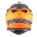 CASQUE CROSS NOX N633 RE-VOLT1 BLEUMARINE MAT / ORANGE