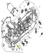 Carter gauche 125 BESBI NEW MODEL