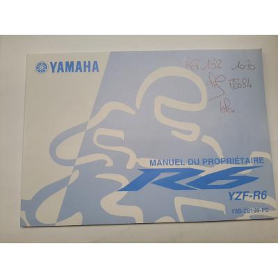 Manuel du propriétaire YAMAHA YZF-R6 13S28199F0