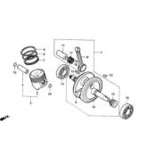 Cage Piston ou vilebrequin DAELIM VT125