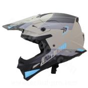 CASQUE CROSS NOEND DAGGER GRIS / BLEU MAT L