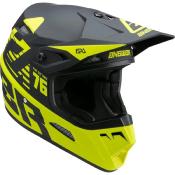 Casque ANSWER AR1 Bold junior noir mat/Jaune Fluo - taille YL