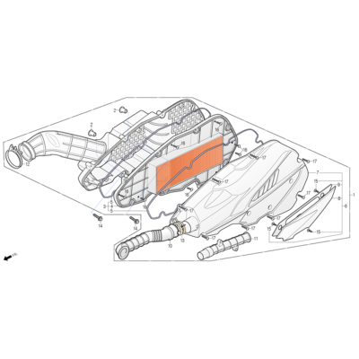 Filtre à air DAELIM XQ1 125D