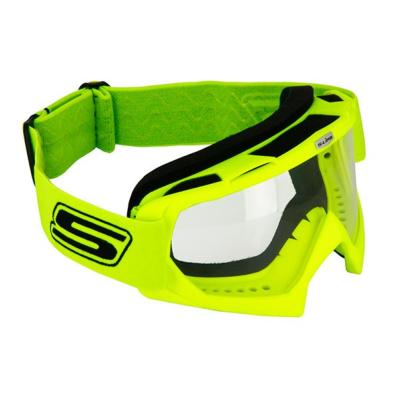 Masque, lunettes Cross Eco Jaune Fluo - Bandeau Jaune Fluo