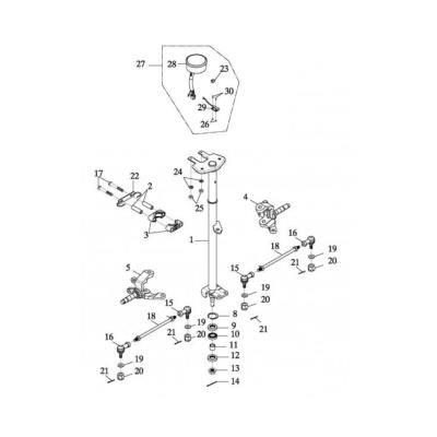 Rotule direction intérieur  ADLY 150 THUNDERBIKE 2007-2009