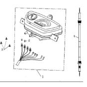 Compteur et câble kite 2T ORCAL