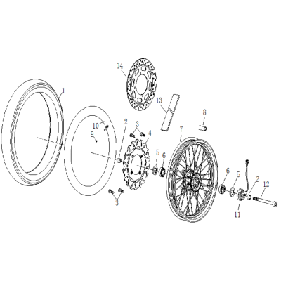 Roue AV ORCLA NK01