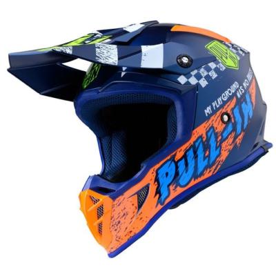 Casque PULL IN TRASH NAVY ORANGE TM