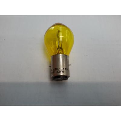 AMPOULE 6V 25/25W BA20D JAUNE