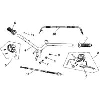 Levier gauche ORCAL 50 KITE 2T