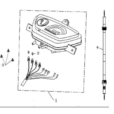 Compteur et câble kite 2T ORCAL