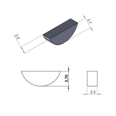 CLAVETTE ALLUMAGE / EMBRAYAGE MECABOITE ADAPT. DERBI SENDA EURO2 / EURO3 (2.5MMX3.7MM)