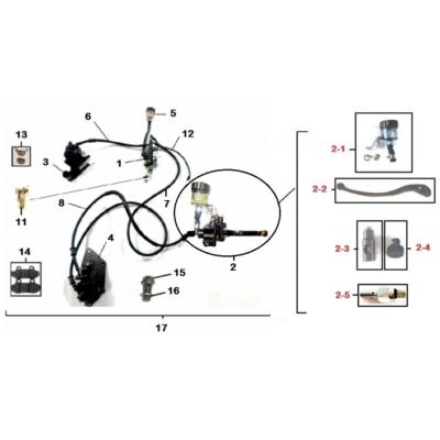 Ensemble de frein CBS MASH  Dirt 125