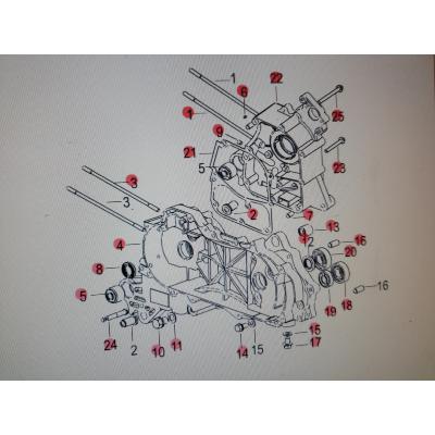 Carter ou joint KEEWAY FACT EVO 4T