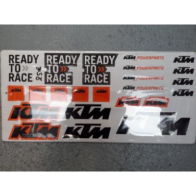 PLANCHE D'AUTOCOLLANTS STICKER KTM