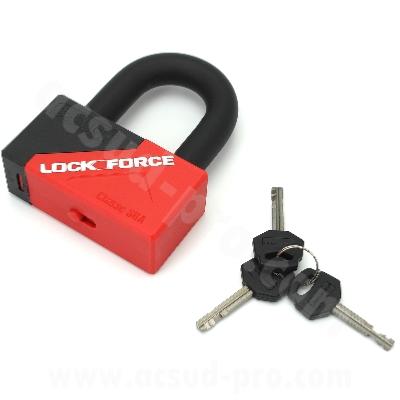 ANTIVOL MINI U LOCKFORCE SECURIT 55 X 43 Ø16.5 / 3 CLES ( HOMOLOGUEE SRA )