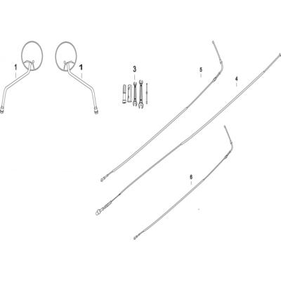 Rétroviseur, câble ou outils MASH DIRT TRACK 50