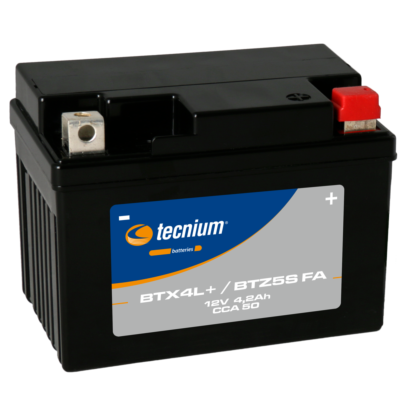 Batterie TECNIUM sans entretien activé usine - BTX4L+/BTZ5S