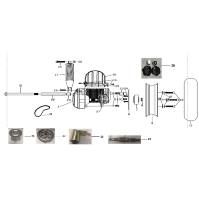 Courroie ECOOTER ORCAL E1-R