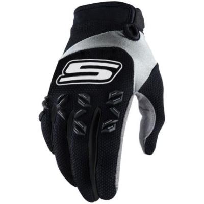 Gants MX CROSS US Tactile - Noir/Blanc - Homologués CE