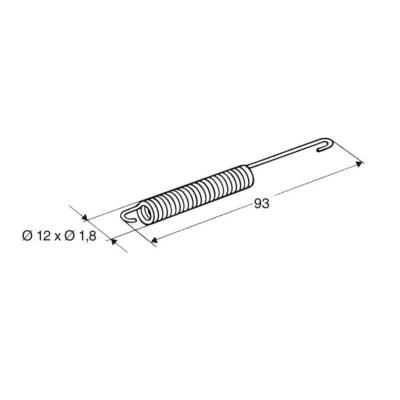 RESSORT DE BEQUILLE L93MM 