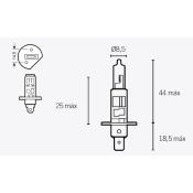 LAMPE / AMPOULE NARVA H1 12V 55W P14,5S