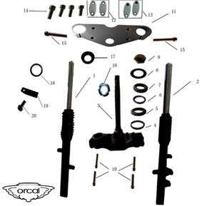 Bras de fourche Gauche ORCAL 125 Astor