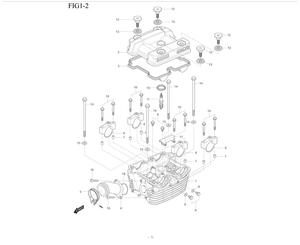 Culasse AR 125GT HYOSUNG euro 3 2007-2008