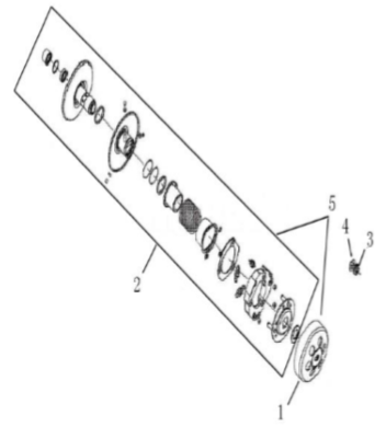 Embrayage complet 125 BESBI NEW MODEL 