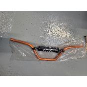 GUIDON ALU YCF (MOUSSE ET PVC COMPRIS) ORANGE pontet 22.2mm