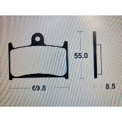 Plaquettes de frein TECNIUM route organique - MA124 - TRIUMPH - SUZUK