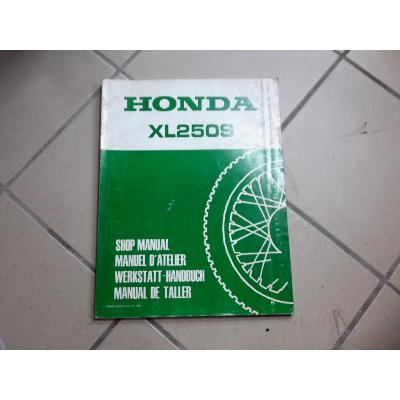 Supplément Manuel d'atelier HONDA XL250S