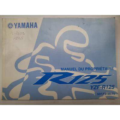 Manuel du propriétaire YAMAHA YZF-R125  5D7F8199F0