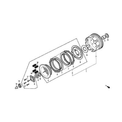 Roulement de butée d'embrayage DAELIM DAYSTAR Carbu/Injection