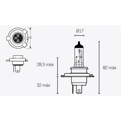 Ampoule V PARTS H4 12V60/55W