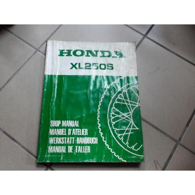 Manuel d'atelier HONDA XL250S